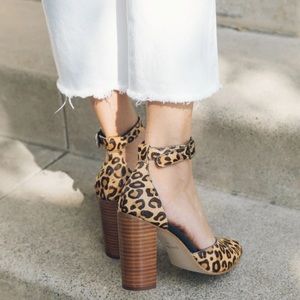 NIB ☀️ Soludos ☀️ Collette leopard heel